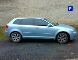 Audi A3 s instalovanymi protislunecnimi autofoliemi Llumar AT15,35