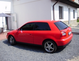 Audi A3 s instalovanymi protislunecnimi autofoliemi Llumar ATR5,15