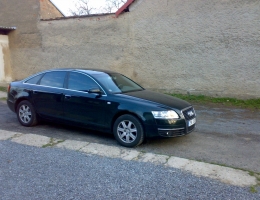 Audi A6 s instalovanymi bezpecnostnimi 300µm a protislunecnimi autofoliemi Llumar AT15