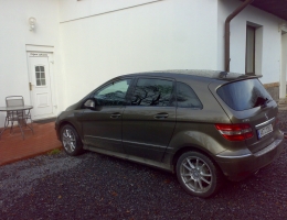Mercedes Benz B instalace protislunecni autofolie Llumar ATR5