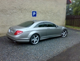Mercedes Benz CL500 instalace protislunecni autofolie Llumar AT35CH (2)