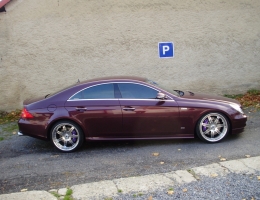 Mercedes Benz CLS instalace protislunecni autofolie Llumar AT5