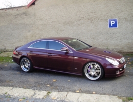 Mercedes Benz CLS instalace protislunecni autofolie Llumar AT5GR