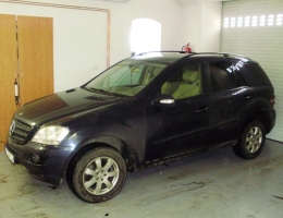 Mercedes Benz ML instalace protislunecni autofolie Llumar AT5