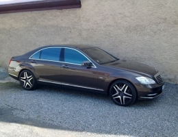 Mercedes Benz S instalace protislunecni autofolie Llumar AT15GR