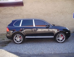 Porsche Cayenne instalace protislunecni autofolie Llumar orig.sunset+AT35