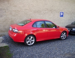 Saab 93 instalace bezpecnostnich autofolii Llumar 300µm