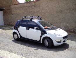 Smart ForFour instalace protislunecni autofolie Llumar AT5,15