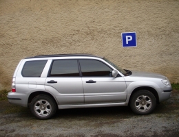 Subaru Forester instalace protislunecni autofolie Llumar ATR5