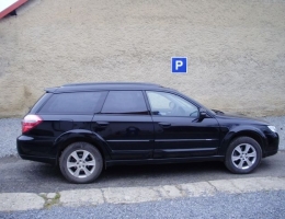 Subaru Outback instalace protislunecni autofolie Llumar AT15