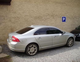 Volvo S80 instalace protislunecni autofolie Llumar AT15